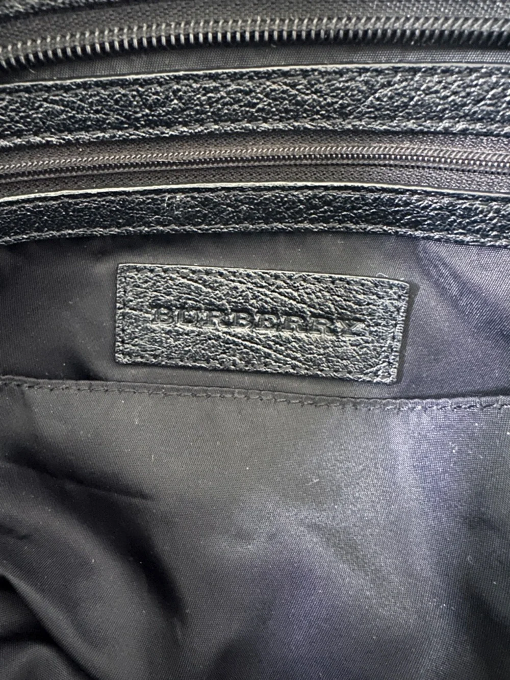 Burberry Black Quilted Nylon Baby Bag